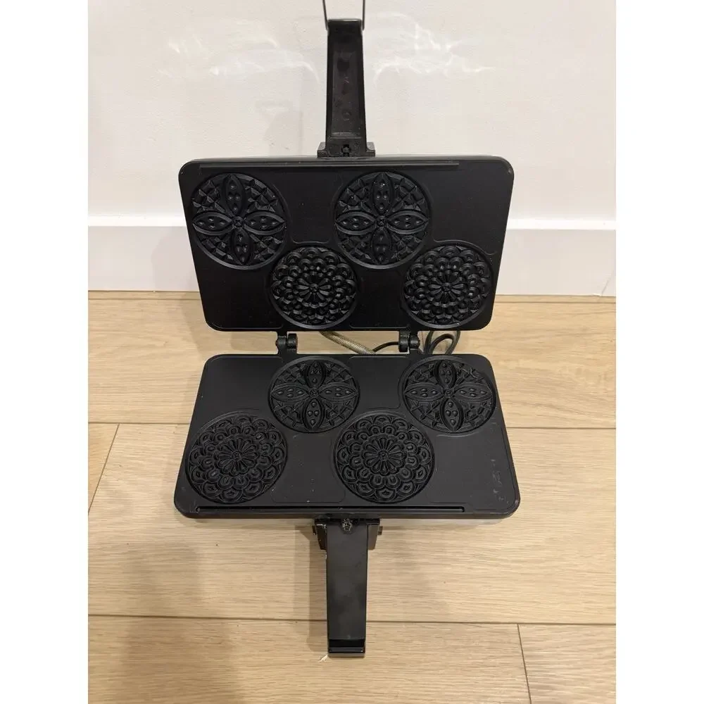 Vintage VillaWare Quattro Pizzelle Baker Non Stick 3850 Italian Cookie Maker